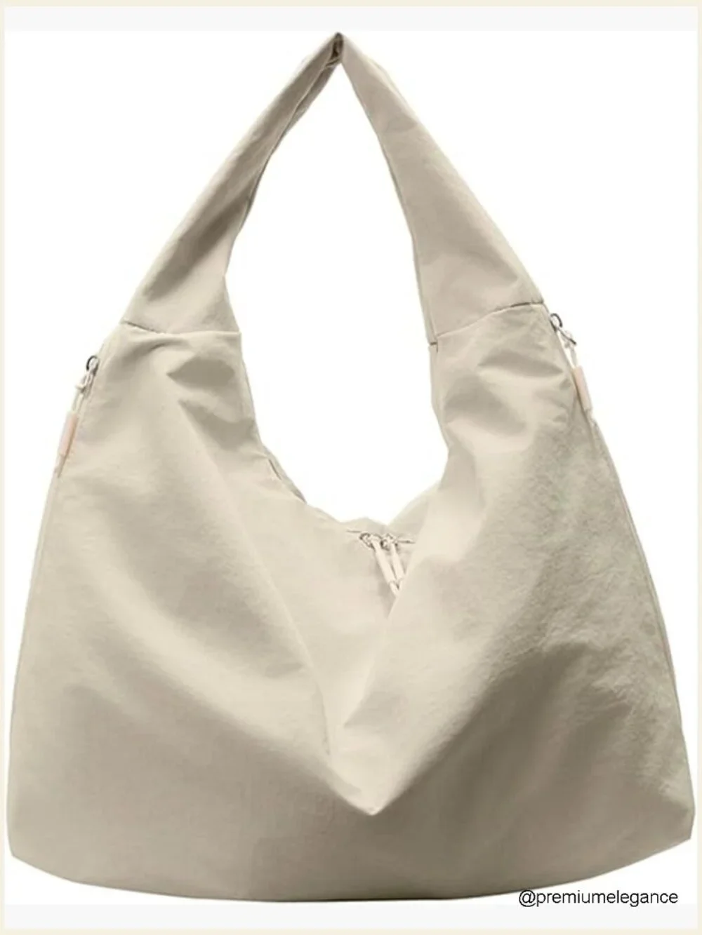 Nylon Slouchy Tote Bag Hobo Shoulder Bag Casual Shopper Handbag Large Capacity